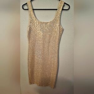 G by Guess Champagne minidress Size: L